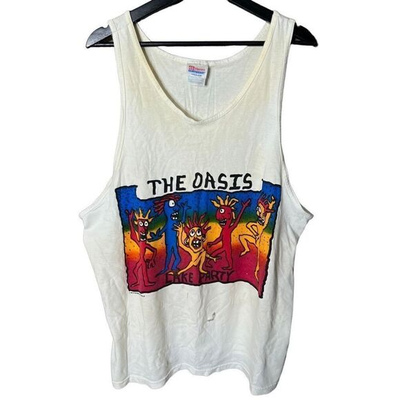 VTG “The Oasis” Pop Art Graphics Tank Top Mens XL - Picture 1 of 5